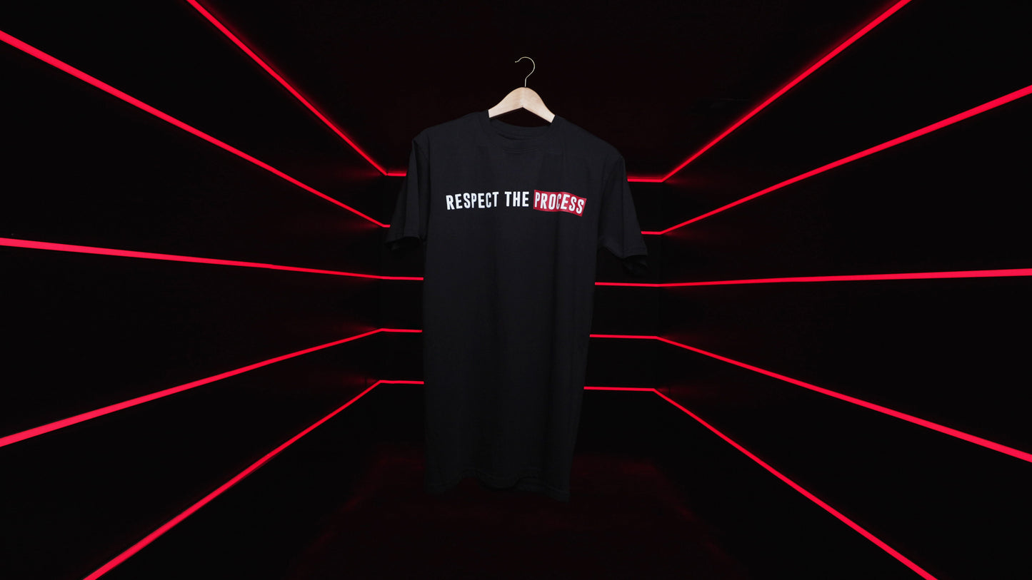 Respect The Process (001) Black T-Shirt